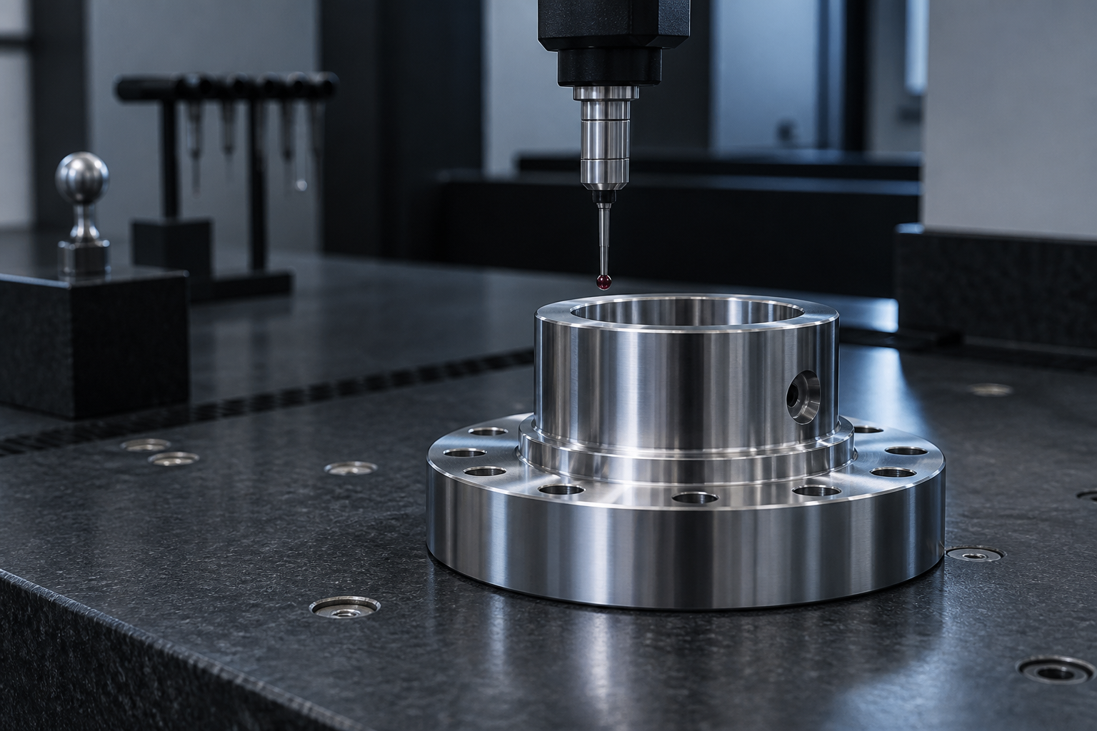 Precision measurement of a metal component